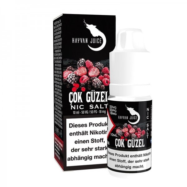 Cok Güzel NicSalt 18mg 10ml Liquid - Hayvan Juice