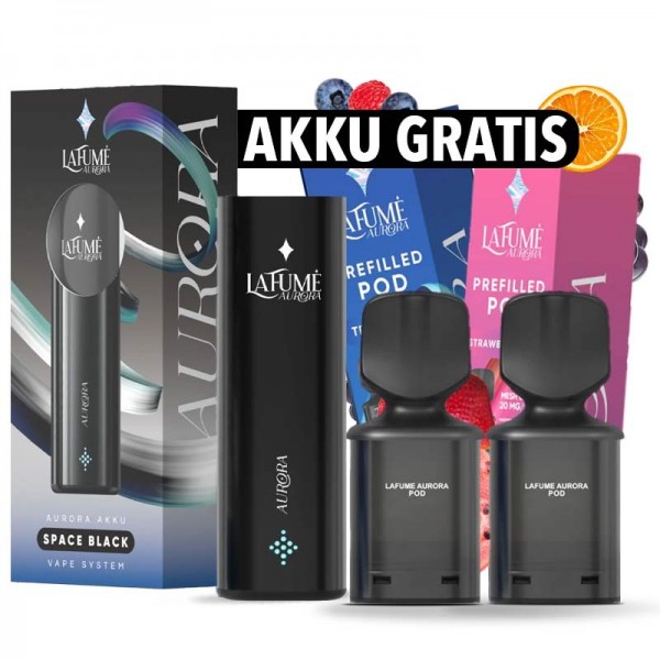 2x La Fume Aurora Pod + Akku gratis - Bundle