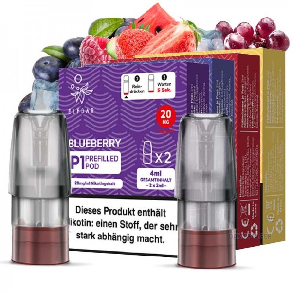 Elf Bar Mate 500 Pods 20mg - Alle Sorten - 2 Stück