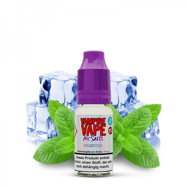 Ice Menthol NicSalt Liquid 10ml - Vampire Vape