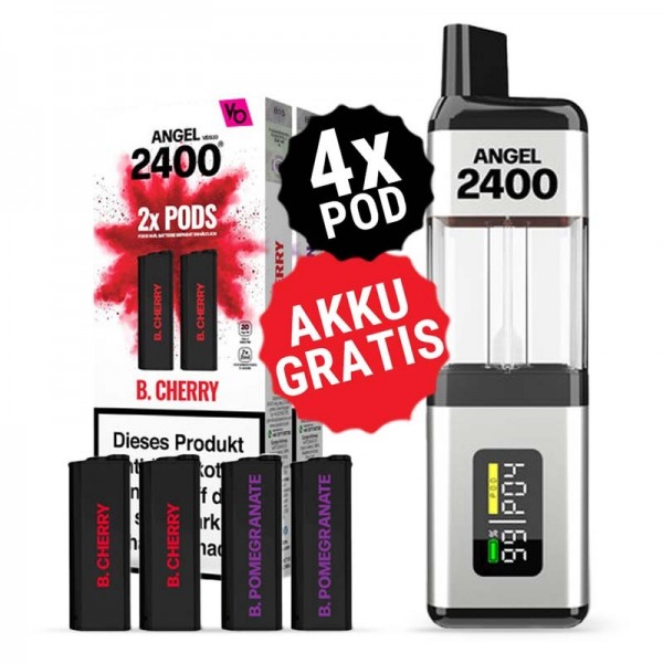 Gratis Angel 2400 Akku + 2 Packungen Pods