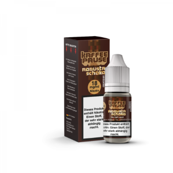 Steamshots Kaffeepause Robusta Schoko 18mg Nikotinsalz 10ml