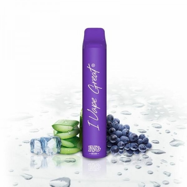 IVG Bar - Aloe Grape ICE 20mg Einweg E-Zigarette 800 Züge