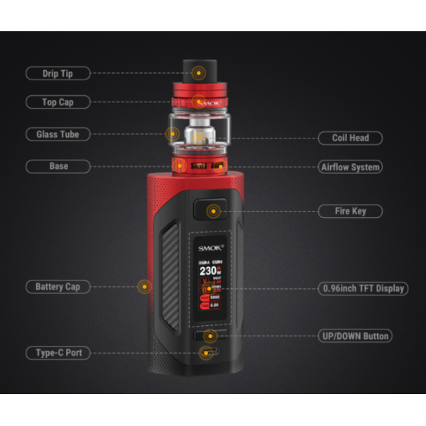 Smok Rigel Kit 230W TFV9 Tank 6,5ml