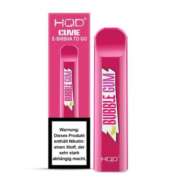 Bubble Gum - HQD CUVIE Einweg E-Shisha 18mg