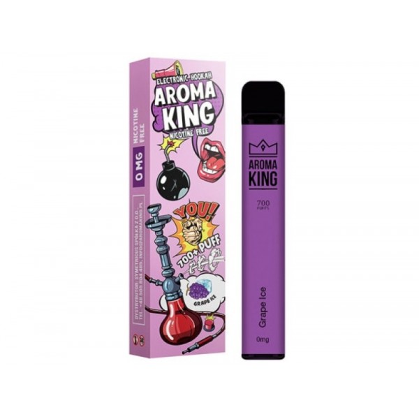 Aroma King 700 Vape Bar E-Shisha Grape Ice 0mg ohne Nikotin