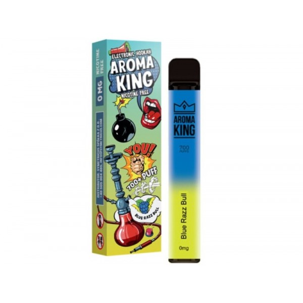 Aroma King 700 Vape Bar E-Shisha Blue Razz Bull 0mg ohne Nikotin