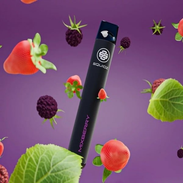 Squidz Mixberry Einweg E-Shisha Vape Bar 700 Züge 20mg