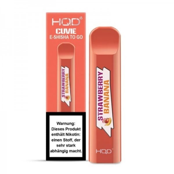 Strawberry Banana - HQD CUVIE Einweg E-Shisha 18mg