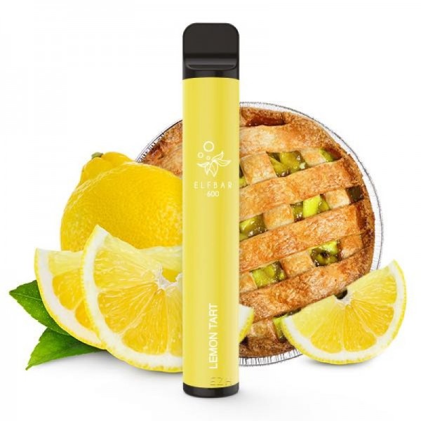 Elf Bar - Lemon Tart Nikotinfrei E-Shisha 600 Züge