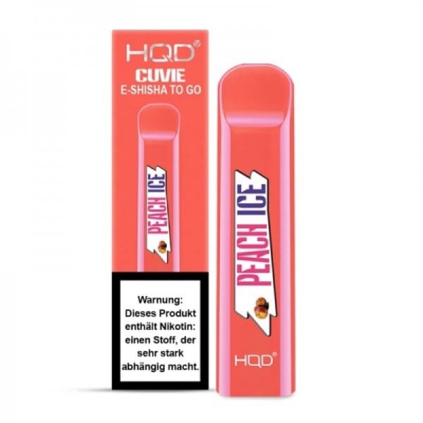 Peach Ice - HQD CUVIE Einweg E-Shisha 18mg