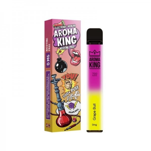 Aroma King 700 Vape Bar E-Shisha Grape Bull 0mg