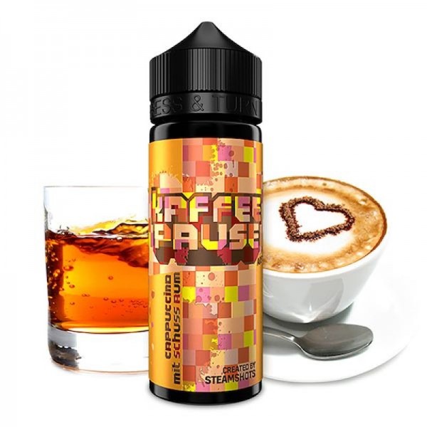 Steamshots - Cappuccino Mit Schuss Rum Aroma 20ml