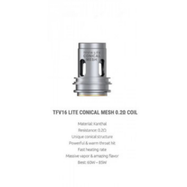 Smok TFV16 Lite Conical Mesh Coils 0.2 Ohm 3er Pack