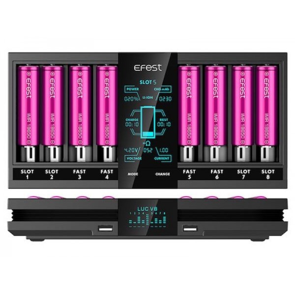 Efest - LUC V8 LCD Ladegerät mit 8 Schächten