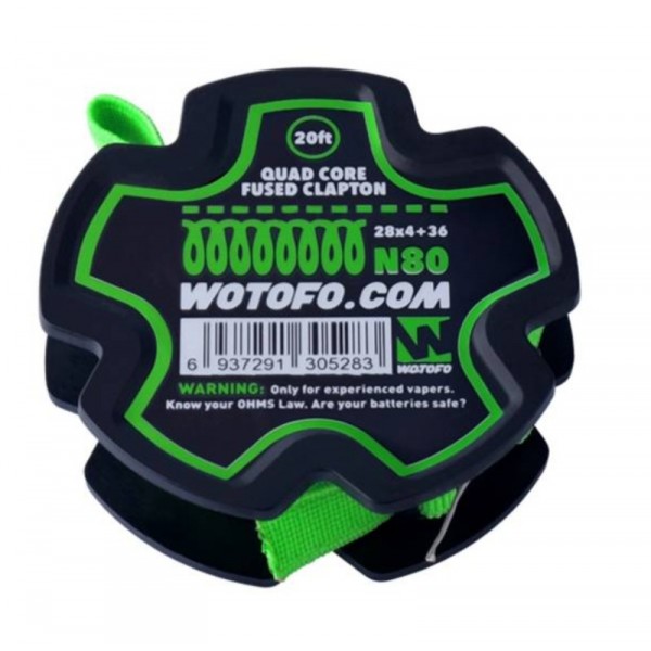 Wotofo Quad Core Fused Clapton Spule 20ft 6m