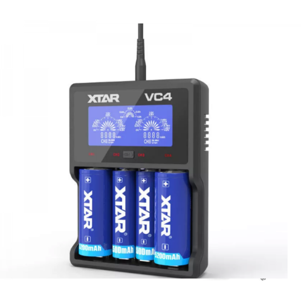 Xtar VC4 - USB Ladegerät für Li-Ion und NIMH Akkus