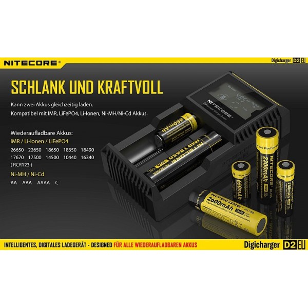 Nitecore Digichager - Ladestation D2