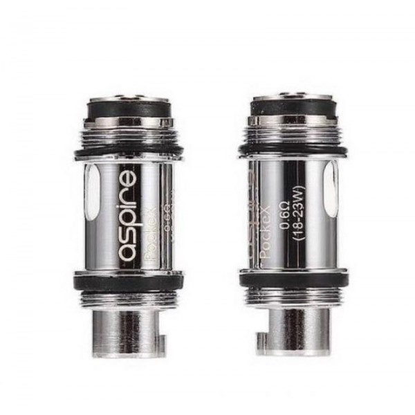 5x Aspire - PockeX Ersatzcoil - 0.6 / 1.2 Ohm